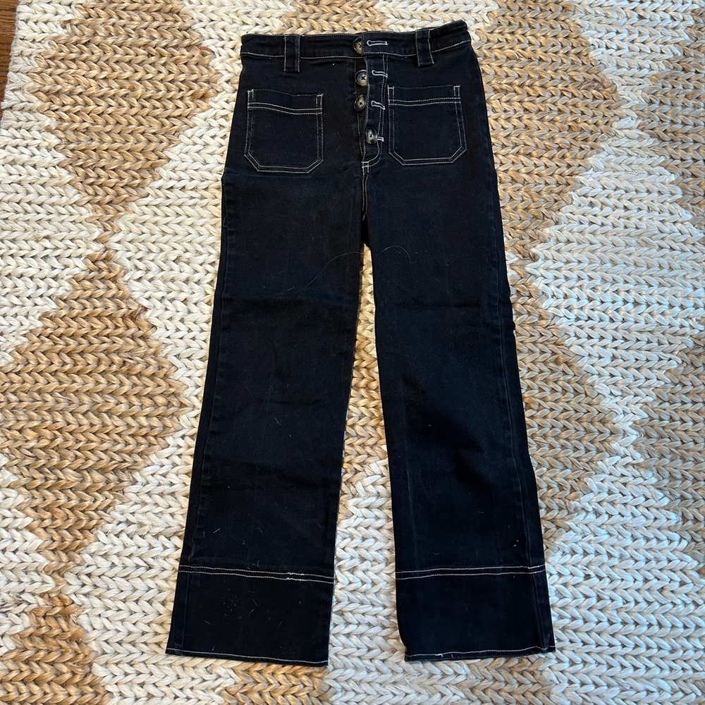 Anthropologie sailor button fly jeans